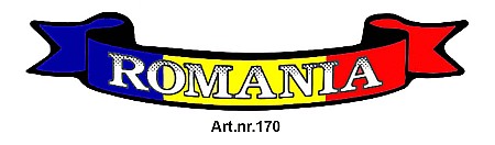 Abtibild / Sticker Auto - Sticker "ROMANIA" Parasolar