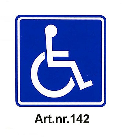 Diverse modele - Sticker Semn Informare Persoane cu Dizabilitati