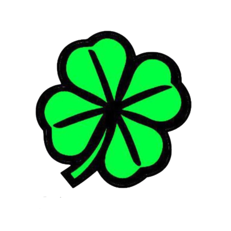 Diverse modele - Sticker simbol trifoi metalic verde 11x11 cm decor auto