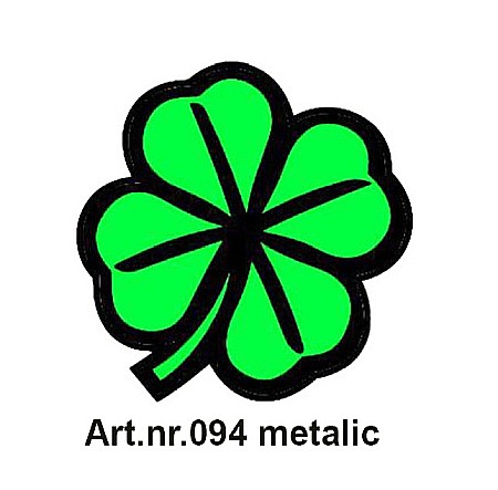 Diverse modele - Sticker simbol Trifoi metalic Verde