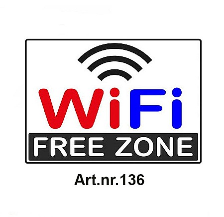 Diverse modele - Sticker "WiFi FREE ZONE"