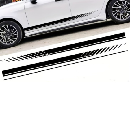 Diverse modele - Stickere laterale auto racing negre 190x9 cm set tuning sport