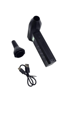 Suflanta aer comprimat portabila Turbo Fan P30 wireless air duster electric cu afisaj digital 4 trepte putere lanterna LED USB 2 capete [4]