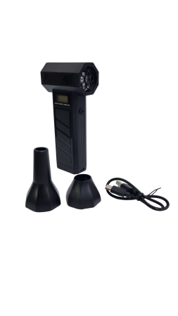 Suflanta aer comprimat portabila Turbo Fan P30 wireless air duster electric cu afisaj digital 4 trepte putere lanterna LED USB 2 capete [3]