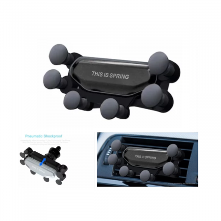ACCESORII AUTO - Suport Auto Telefon Prindere In Grila Cu 6 Puncte De Fixare