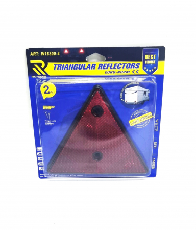 Triunghiuri de Avertizare Reflectorizante pentru Remorci 15x15 cm [1]