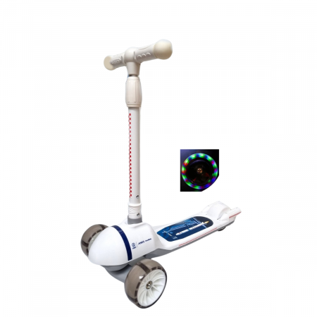 Trotineta cu 3 roti, led-uri colorate, cu Faruri tip Racheta [0]