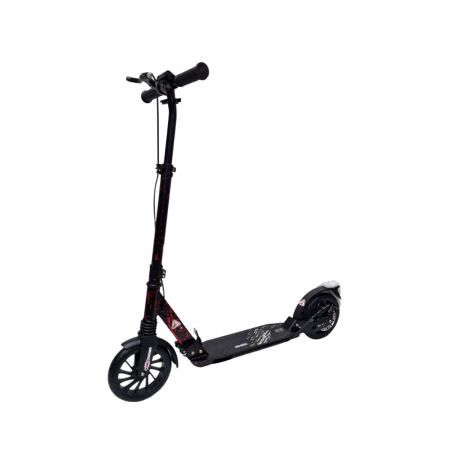 Trotineta pliabila cu dubla suspensie si frana pe disc URBAN Rosie [0]