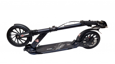 Trotineta pliabila cu dubla suspensie si frana pe disc URBAN Albastru [5]