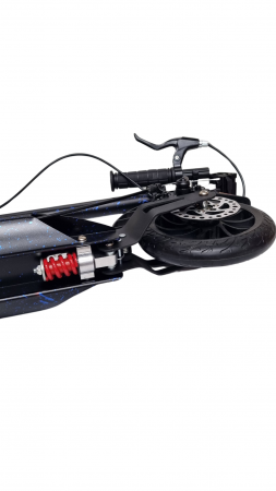 Trotineta pliabila cu dubla suspensie si frana pe disc URBAN Albastru [1]