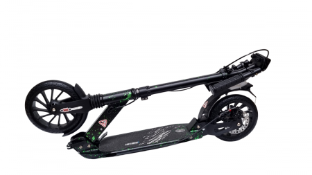 Trotineta pliabila cu dubla suspensie si frana pe disc URBAN Verde [7]