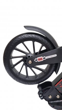 Trotineta pliabila cu dubla suspensie si frana pe disc URBAN Rosie [5]