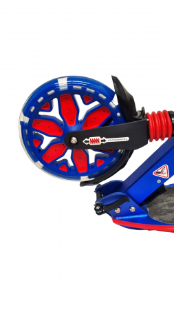 Trotineta pliabila cu Frana pe Disc, Suspensie Roata, LED-uri, ajustabila 100 kg RB [6]