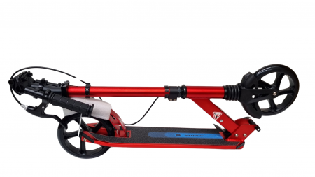 Trotineta Pliabila cu Frana Reglabila pe inaltime 100 kg Rosie [5]