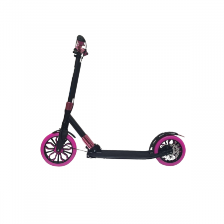 TROTINETE PLIABILE - Trotineta pliabila, reglabila, roti cauciuc ROZ, cu frana pe disc 100 kg