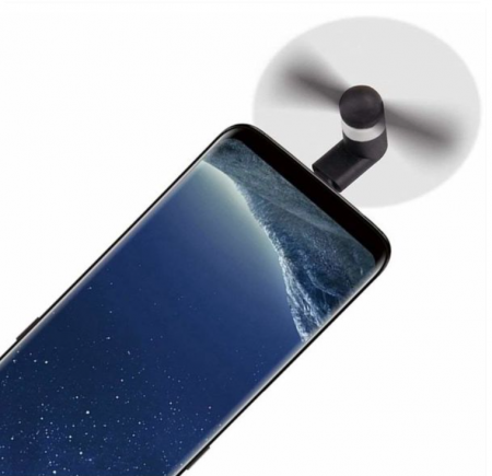 Ventilator portabil pentru telefon, conectare TIP C color [1]