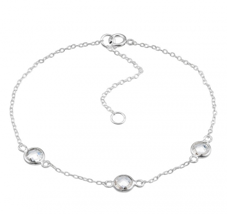 Brățări - Bratara White Silver Chain