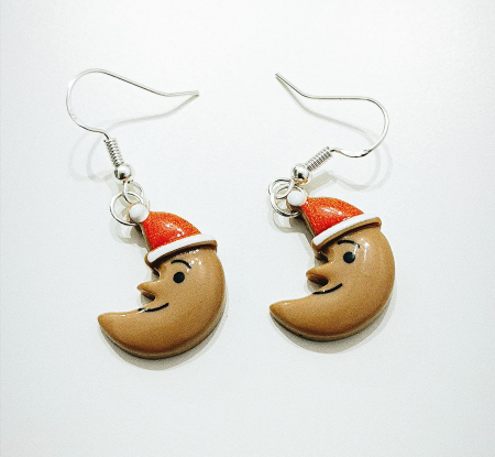Bijuterii si accesorii copii - Cercei Christmas Moon