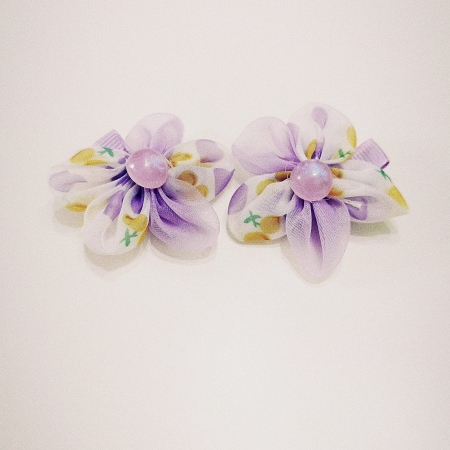 Accesorii de par - Clame par Puple Flower