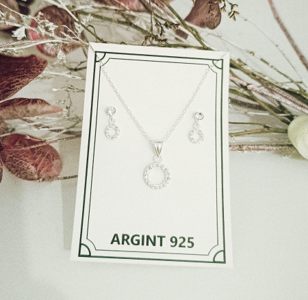 Coliere - Set Circle Crystal Stones