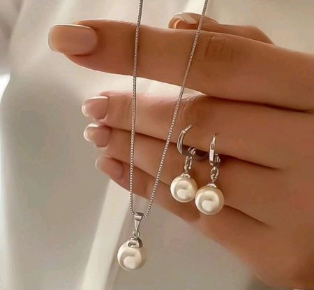 Coliere - Set Pearls Auriu
