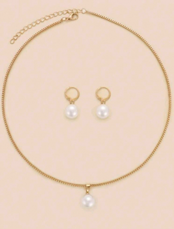 Coliere - Set Pearls Auriu