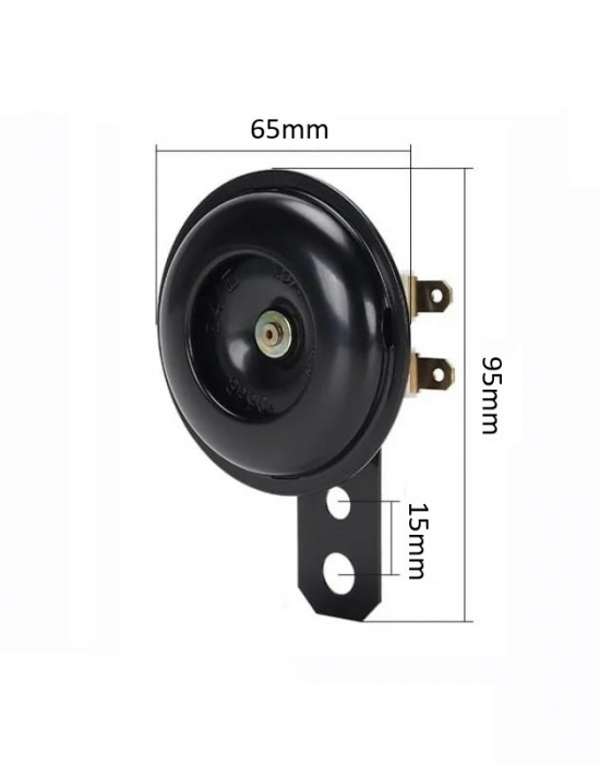 Claxon Scuter 4T Universal 12v - 105dB [3]