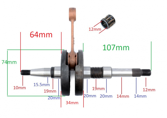 Ambielaj Scuter Meteorit 2T 49cc 50cc 80cc [3]