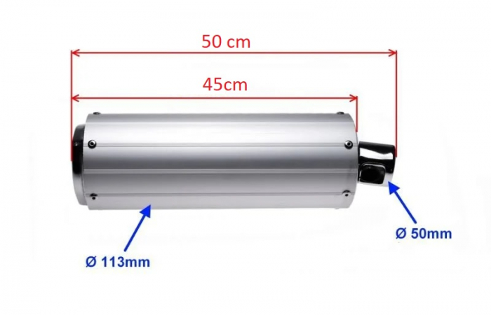 Esapament Toba Scuter Chinezesc Gy6 4T 49cc 50cc 60cc 80cc [4]