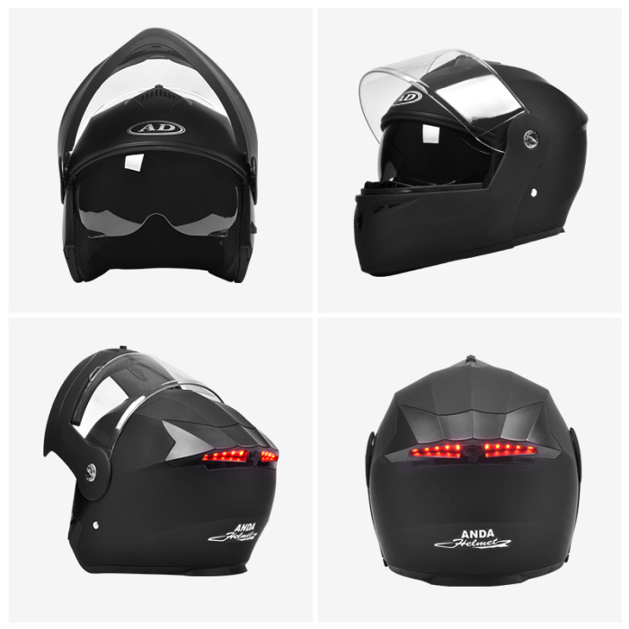 Casca Moto Scuter ATV - Flip-up cu ochelari S - M - L - XL [2]