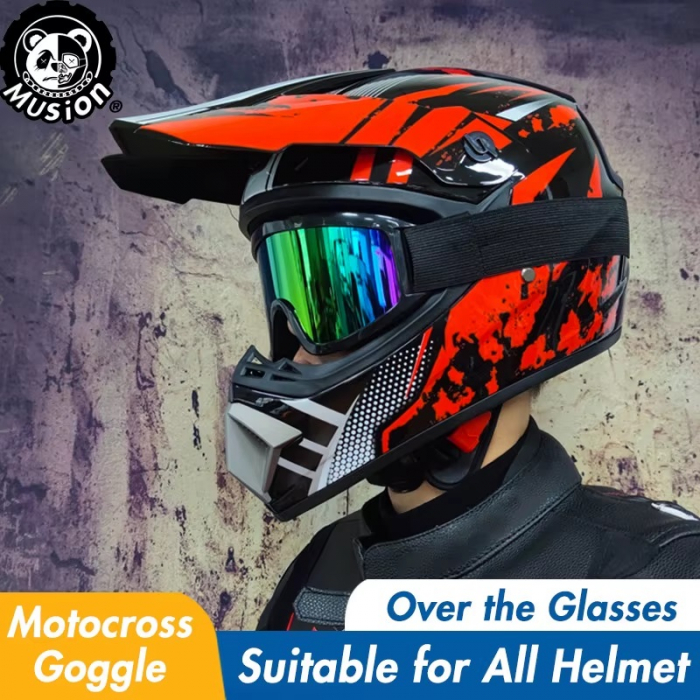 Ochelari Moto Scuter ATV Cross - albastru [2]