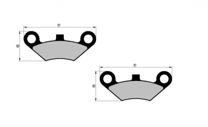 Placute Frana ATV Linhai 260cc 300cc 310cc 420cc [2]