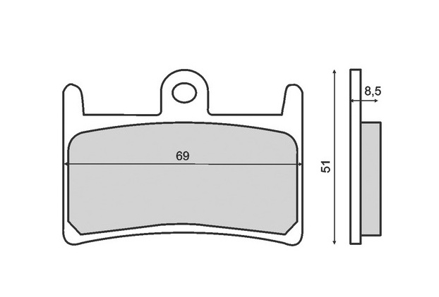 Placute Frana Fata - Spate Suzuki Yamaha YZF / BT1100 / TZR [2]