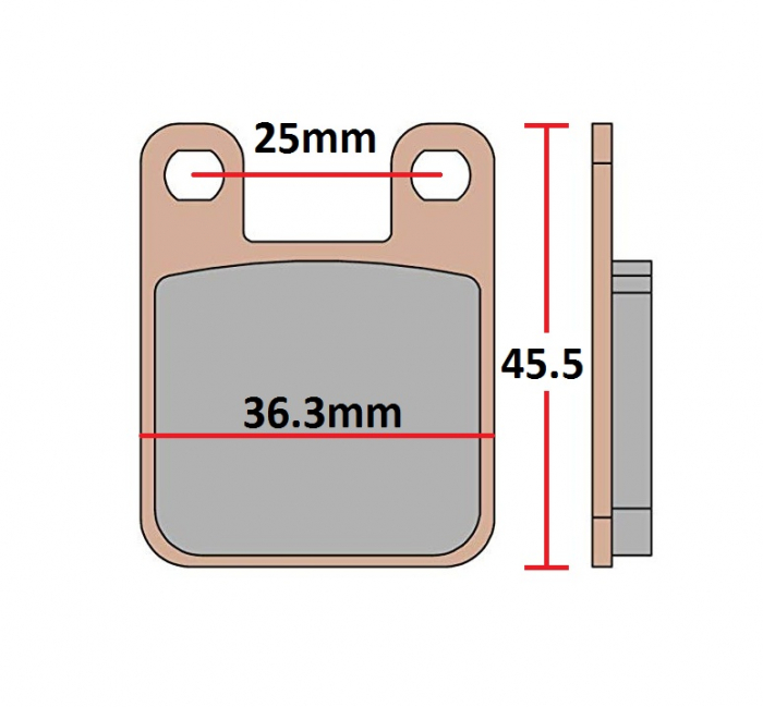 Placute Frana Scuter KTM SX 49cc 50cc 80cc [2]