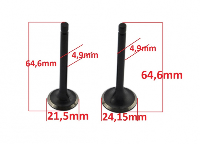 Supape Scuter Chinezesc Gy6 4T 125cc [2]