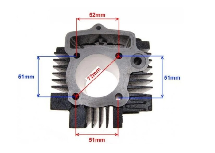 Set Motor ATV 125cc 4T - 54mm [2]