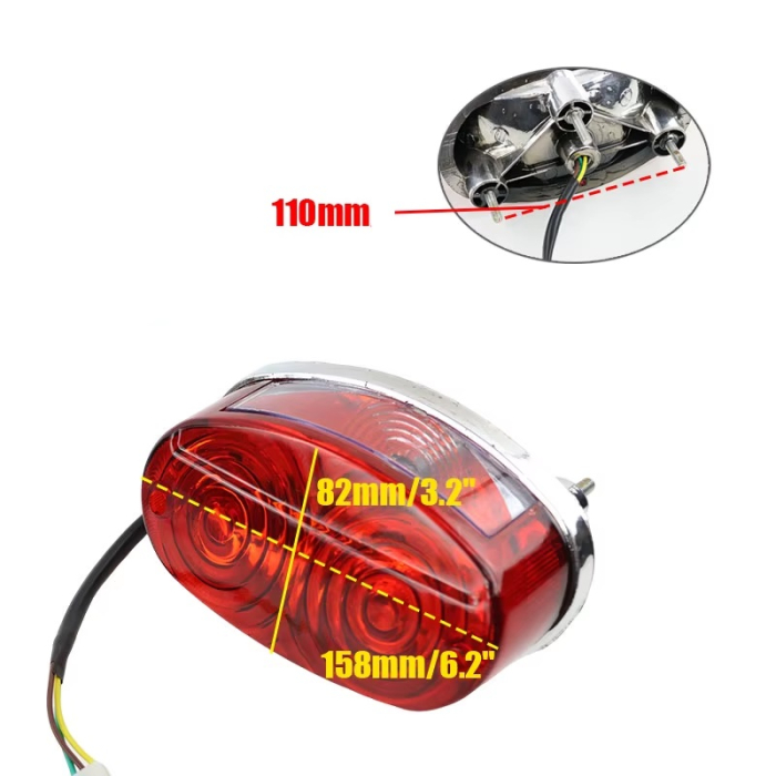 Lampa Stop Spate + Iluminare numar ATV - 12V - bec [3]