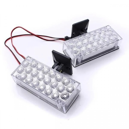 Alarma Scuter - Stroboscop Moto Scuter Atv - 12V - rosu + albastru