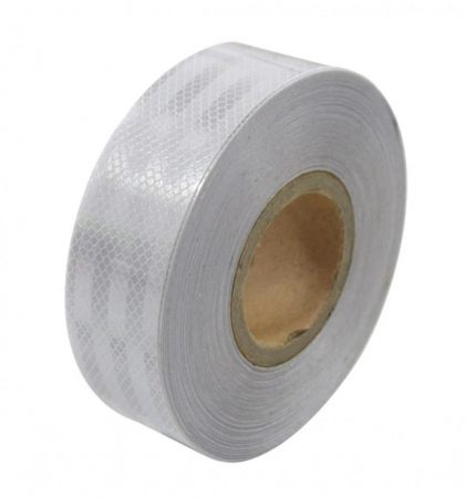 Diverse - Banda Reflectorizanta Auto Moto Scuter ATV - 1M - alba