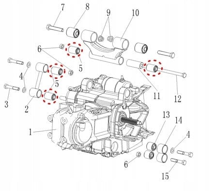Bucsa Bascula ATV Linhai 4x2 / 4x4 260cc 300cc 400cc 420cc [1]