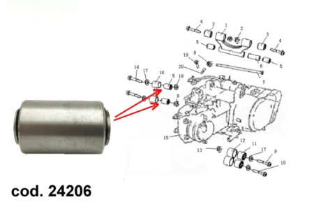 Bucsa Motor ATV Linhai 4x2 / 4x4 260cc 300cc 400cc 420cc [2]