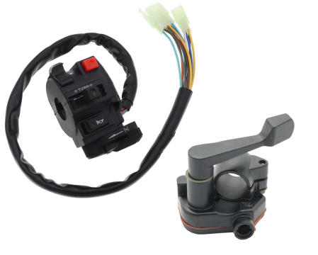 Comenzi ATV - Maneta Acceleratie + Bloc Lumini Cross 107cc 110cc 125cc