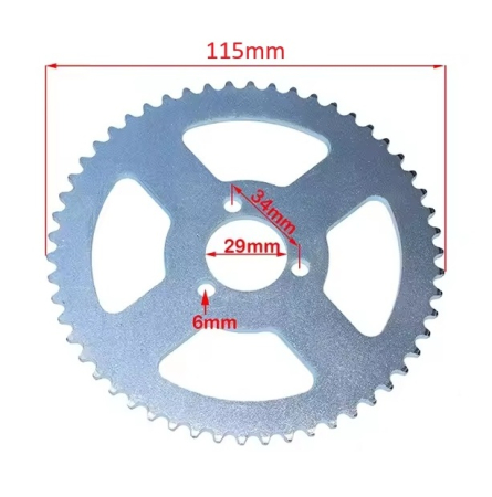 Pinion Fulie Transmisie Pocket Bike Mini ATV - 55 dinti - 25H [1]