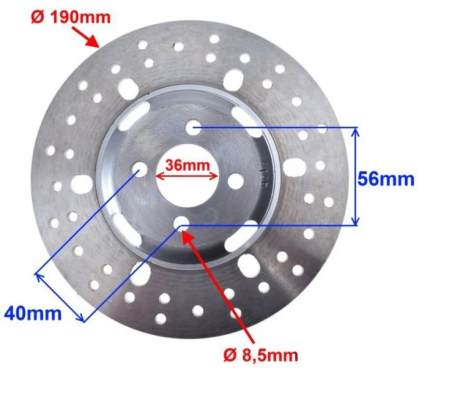 Disc Frana ATV 107cc 110cc 125cc - 190mm [2]