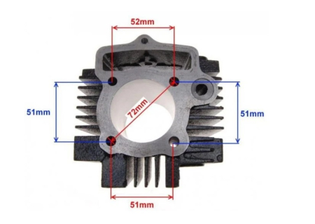 Set Motor ATV 125cc 4T - 54mm [1]
