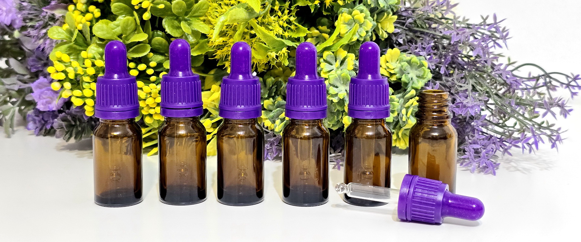 Sticlute cu pipeta mov 10ml