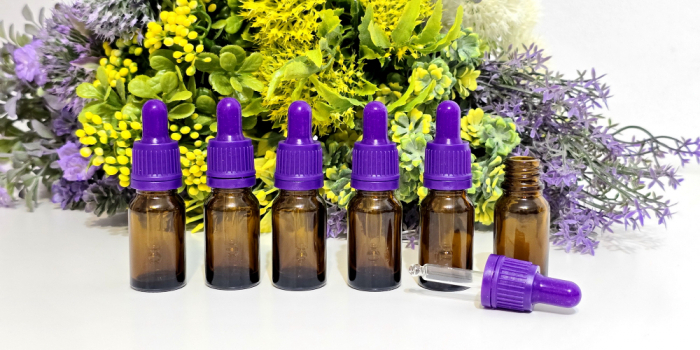 Sticlute cu pipeta mov 10ml