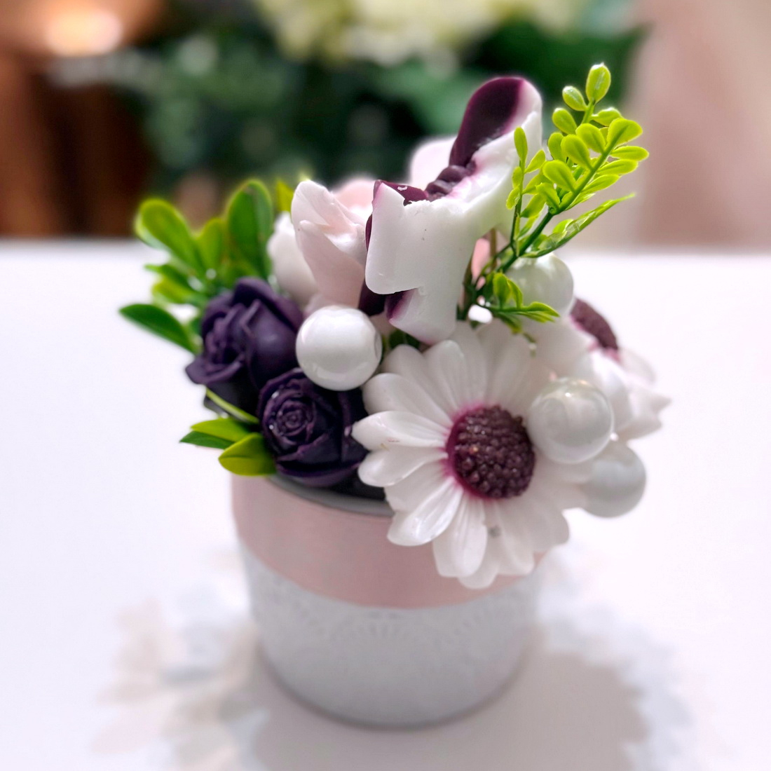 Aranjament din flori de sapun [2]