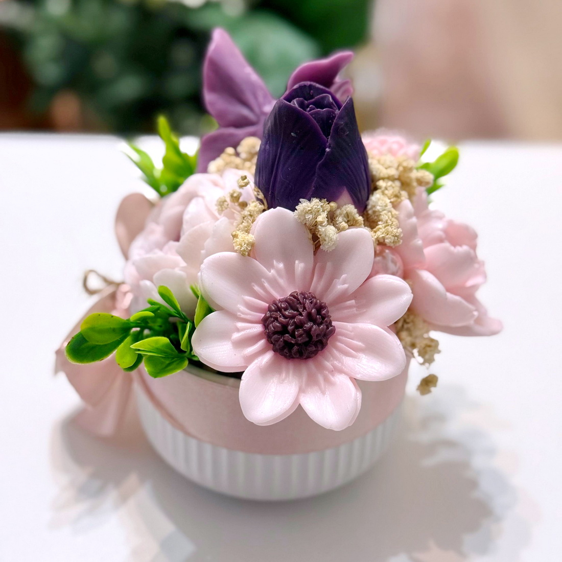 Aranjament din flori de sapun [2]