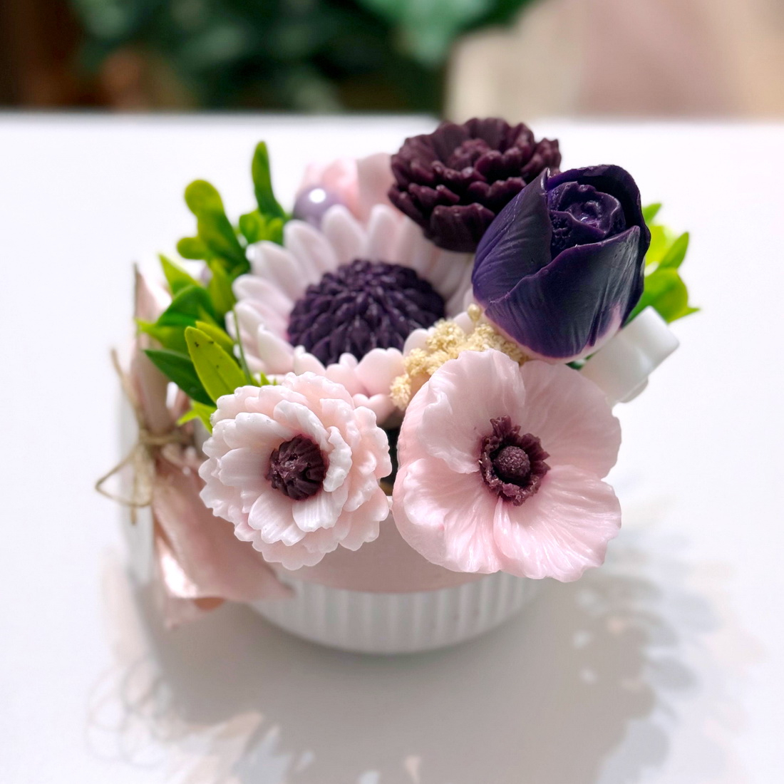 Aranjament din flori de sapun [3]